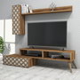 Hanah Home Planet - Mueble de TV Nogal y Crema